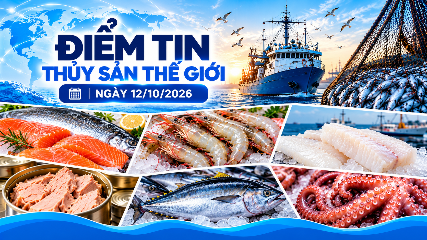 Điểm tin thị trường thủy sản thế giới ngày 12102026