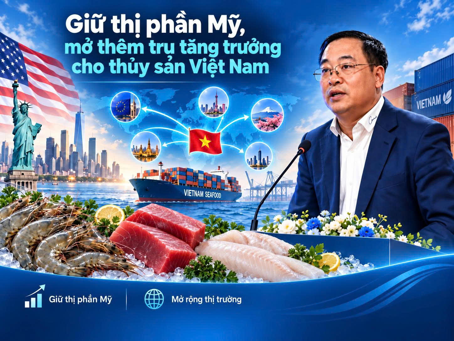 Giữ thị phần Mỹ, mở thêm trụ tăng trưởng cho thủy sản Việt Nam