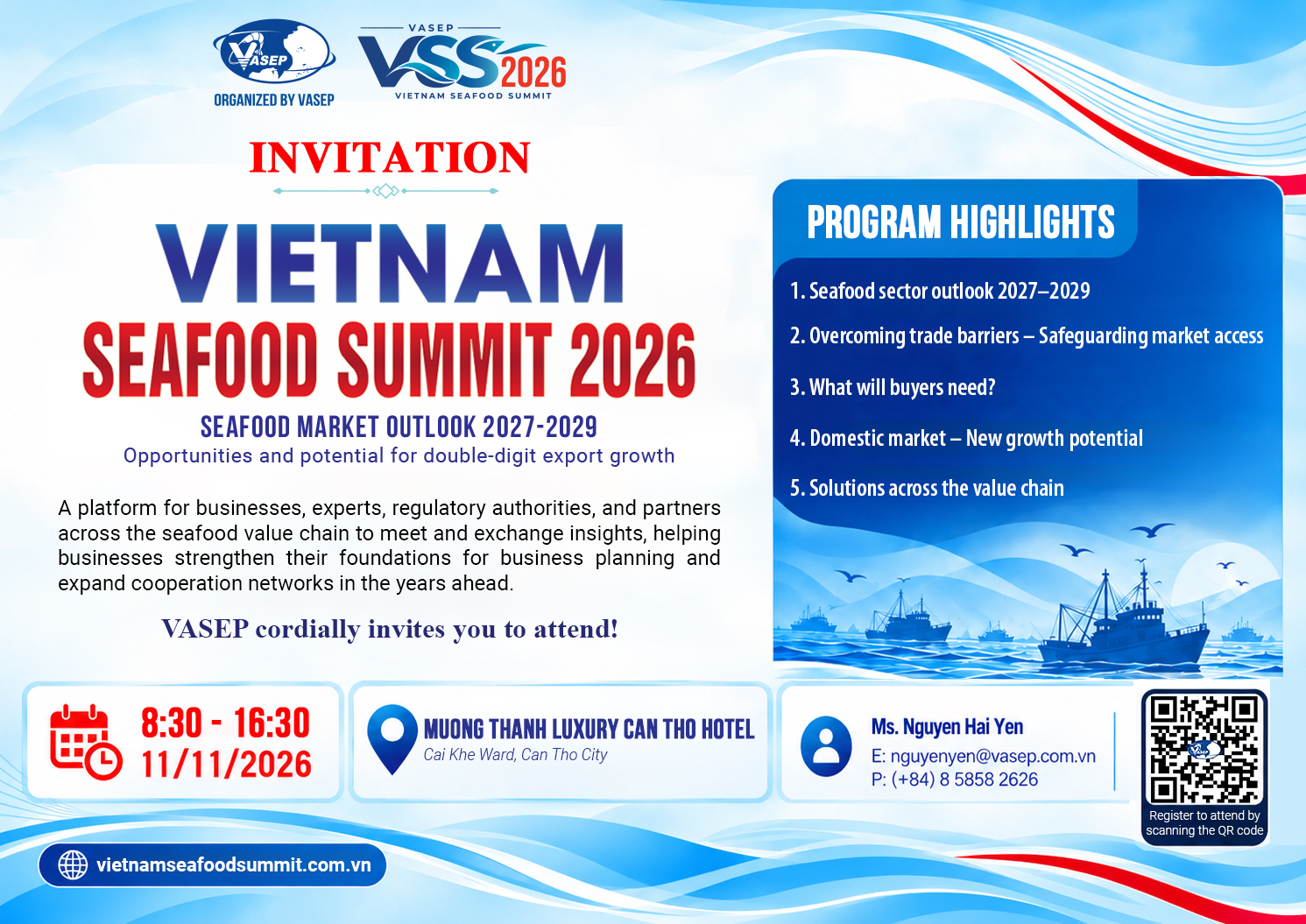 Vietnam Seafood Summit 2026 Exploring new growth opportunities for Vietnam’s seafood industry