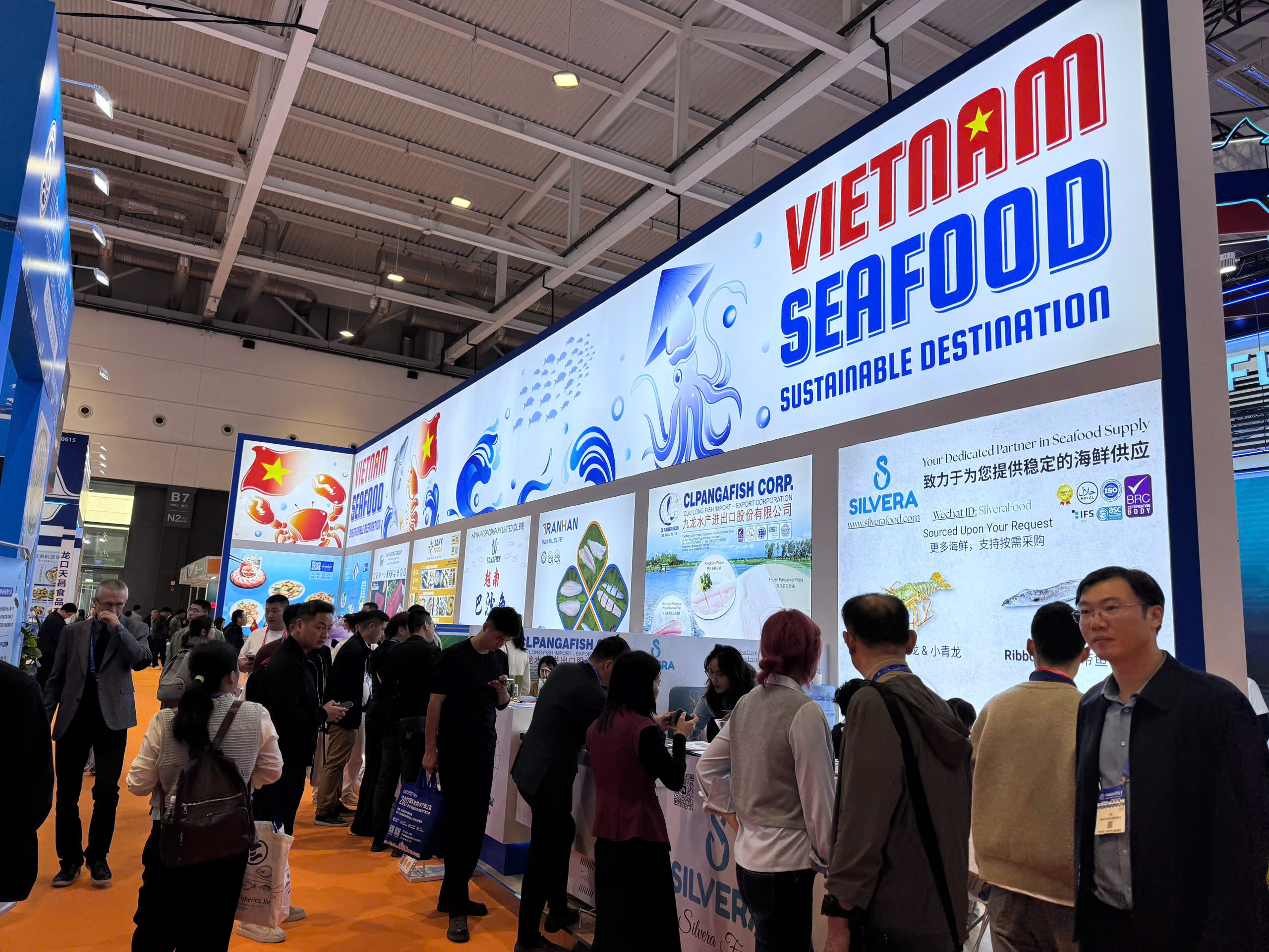 Thủy sản Việt Nam khẳng định dấu ấn tại Hội chợ Thủy sản và Nghề cá Trung Quốc 2026