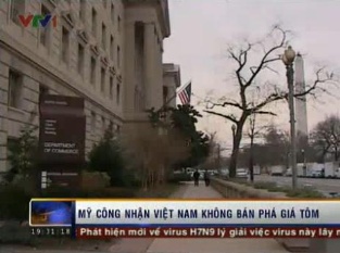 Mỹ công nhận Việt Nam không bán phá giá tôm