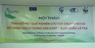 [Video] Hội thảo Trao đổi kết quả nghiên cứu của chuyên gia EU về chính sách trong sản xuất và xuất khẩu cá Tra”