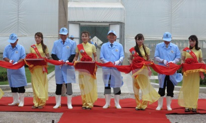 Tập đoàn Việt-Úc tổ chức lễ thả tôm thương phẩm công nghệ cao trong nhà kính