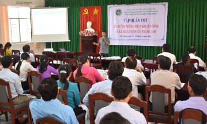 TTKNQG: Tập huấn ToT phương pháp khuyến nông và kỹ thuật nuôi tôm thâm canh