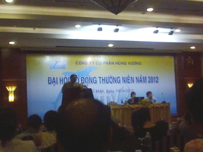 HUNG VUONG CORP: Giải trình chênh lệch kết quả kinh doanh công ty riêng lẻ Q2/2012 so với Q2/2011