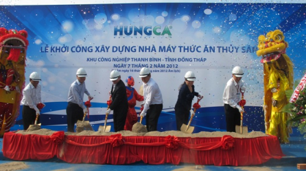 HUNGCA CO: Kỷ niệm 6 năm thành lập và khởi công xây dựng nhà máy chế biến thức ăn thủy sản