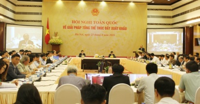 Thủ tướng chủ trị Hội nghị về giải pháp tổng thể thúc đẩy xuất khẩu