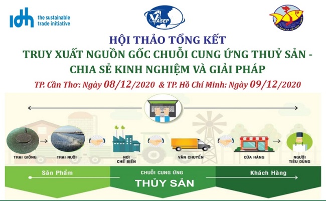 Mời tham dự hội thảo tổng kết “Truy xuất nguồn gốc chuỗi cung ứng thủy sản – Chia sẻ kinh nghiệm và giải pháp”