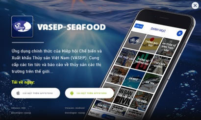 Ứng dụng thông tin Thủy sản: “VASEP - SEAFOOD”
