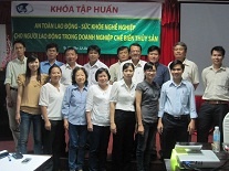 Ảnh Khóa tập huấn K.13.11_An toàn lao động – Sức khỏe nghề nghiệp cho người lao động trong DN CBTS tại TP Cần Thơ