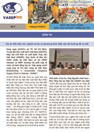 Bản tin hoạt động đào tạo và phát triển dự án số 5 - tháng 9-10/2013