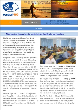 Bản tin hoạt động đào tạo và phát triển dự án số 2 - tháng 3-4/2013