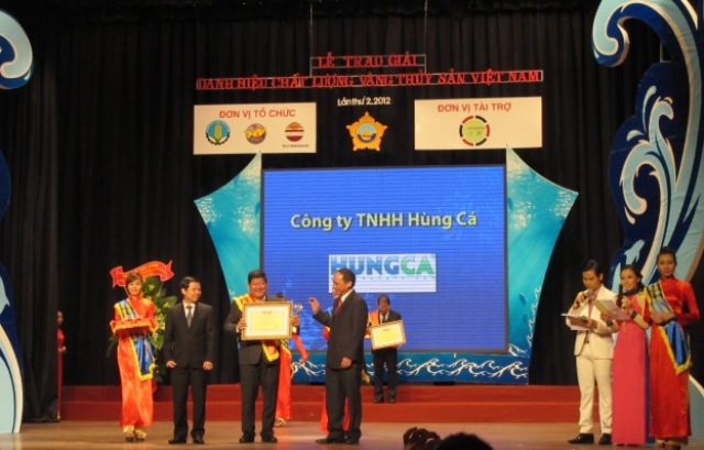 HUNGCA Co., Ltd granted Vietnam golden quality of seafood