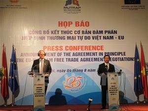 EU - Vietnam have reached FTA