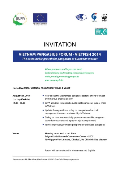 Vietnam Pangasius Forum at Vietfish 2014