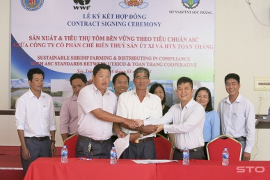 Signed a contract for sustainable shrimp production and consumption in accordance with the ASC standard