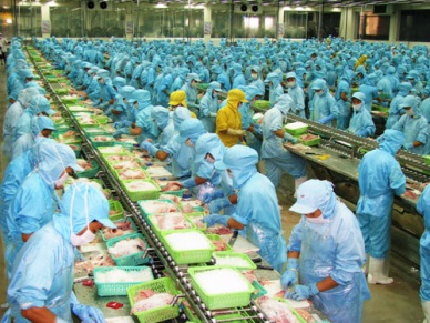 Up slightly in Vietnam’s seafood exports 