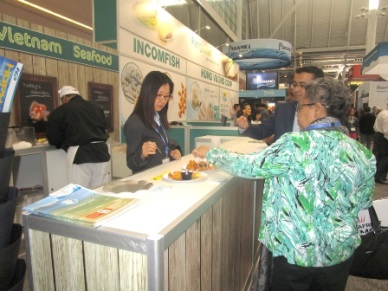 Seafood Expo North America: Visitors like value-added pangasius products from Vietnam