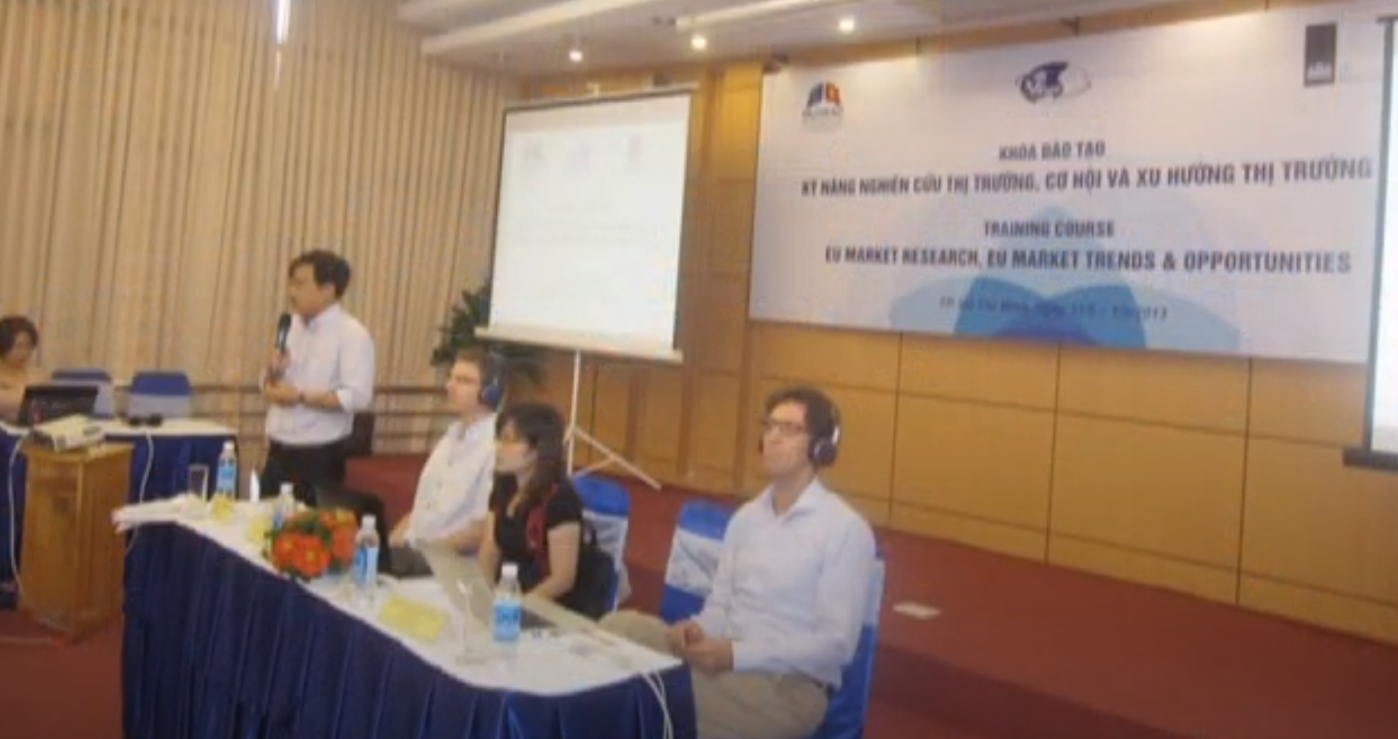 Một số hình ảnh khóa đào tạo Kỹ năng nghiên cứu thị trường, cơ hội và xu hướng thị trường EU