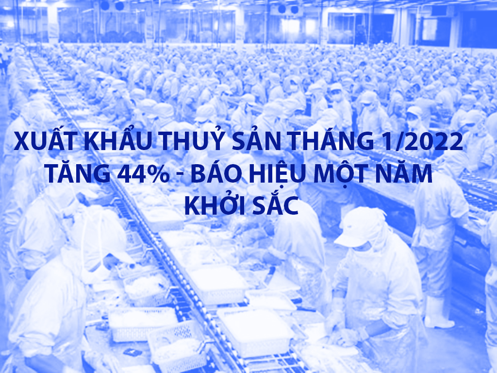 VASEP Highlight - Thuỷ sản T22022 XK thuỷ sản T12022 tăng 44% - báo hiệu một năm khởi sắc