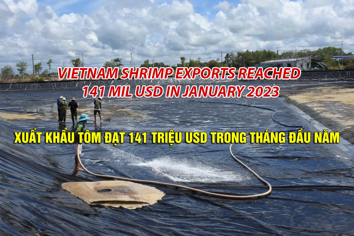 VASEP Highlight - Feb.2023 Vietnam shrimp exports reached 141 mil USD in January 2023