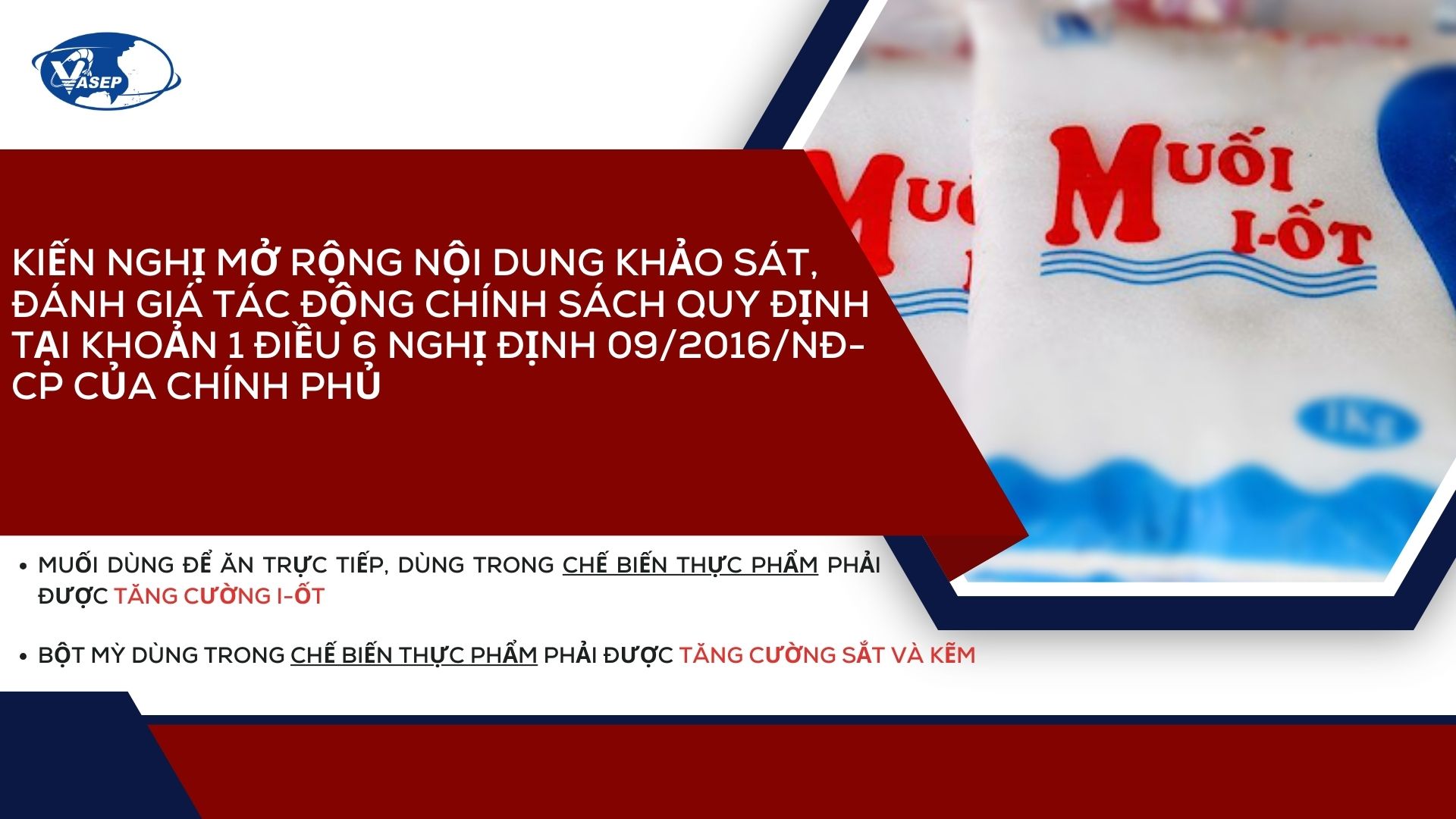 VASEP Highlight - T112024 Kiến nghị mở rộng khảo sát, đánh giá tác động tại NĐ 092016NĐ-CP